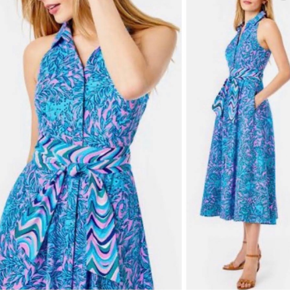 Lilly Pulitzer Chrisella Shirtdress in You Grow Girl size 4